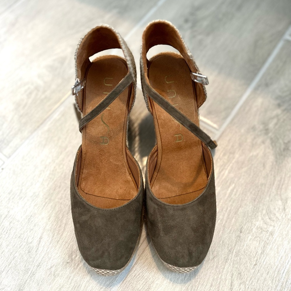 New UNISA Size 38 High Wedge Espadrille Made In Spain